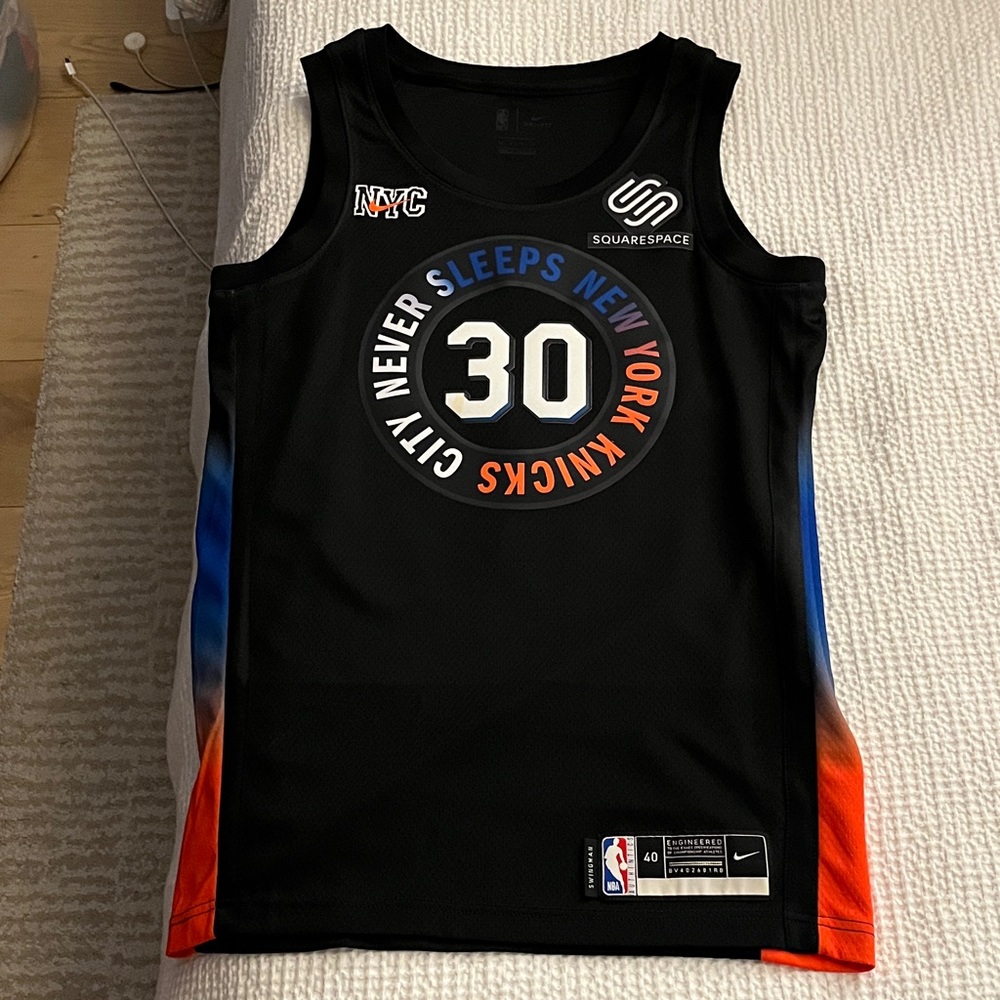 Nike Black Knicks City Edition Julius Randle Jersey